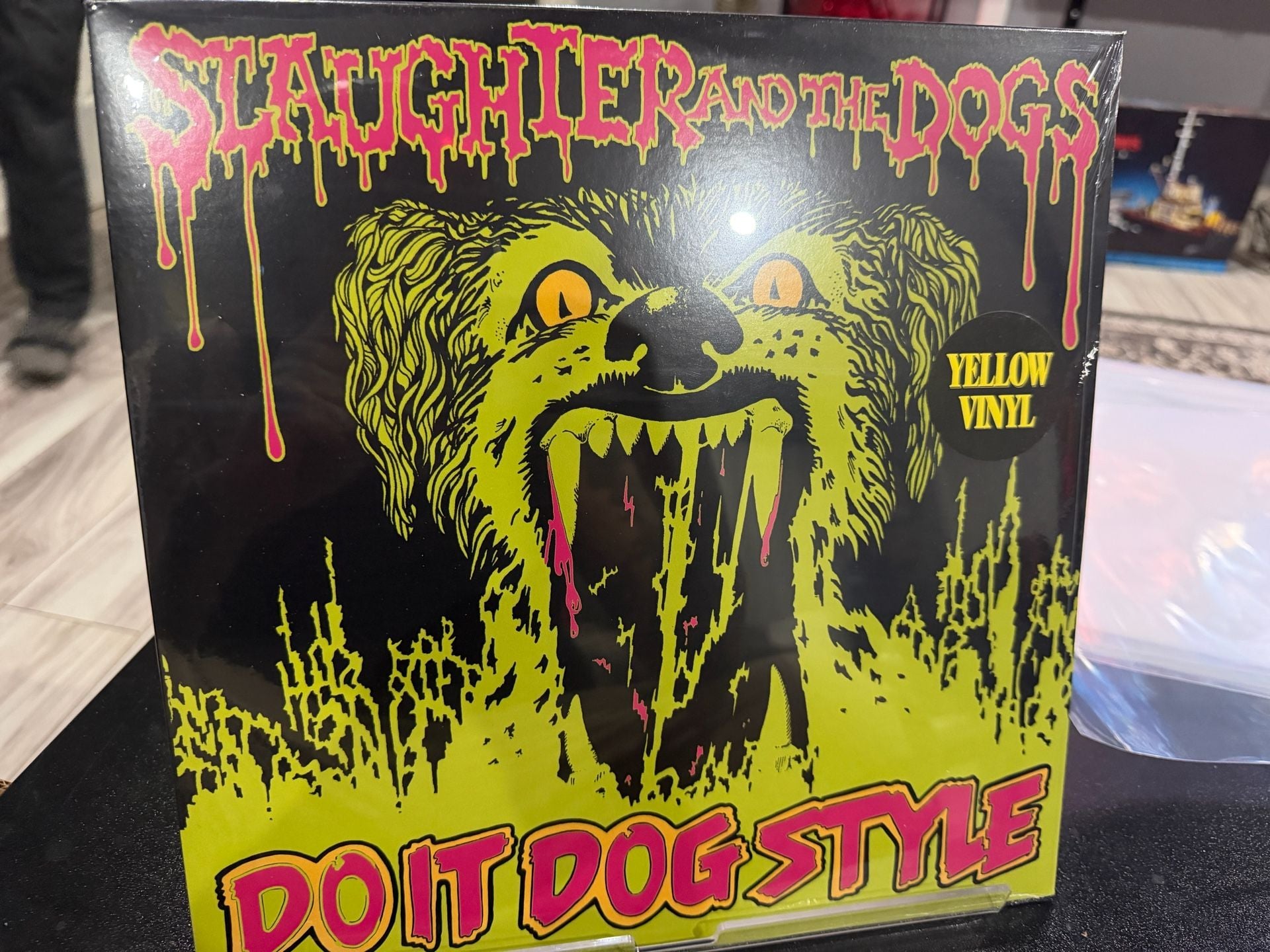 Slaughter and the Dogs Do It Dog Style Yellow Vinyl LP Record 1