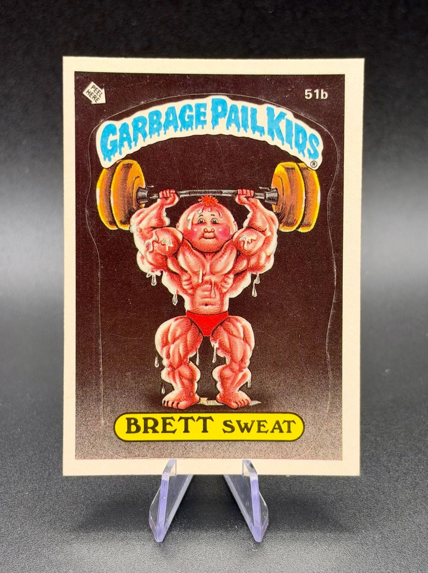 1985 Topps Garbage Pail Kids Series 2 Brett Sweat 51b Trading Card 2