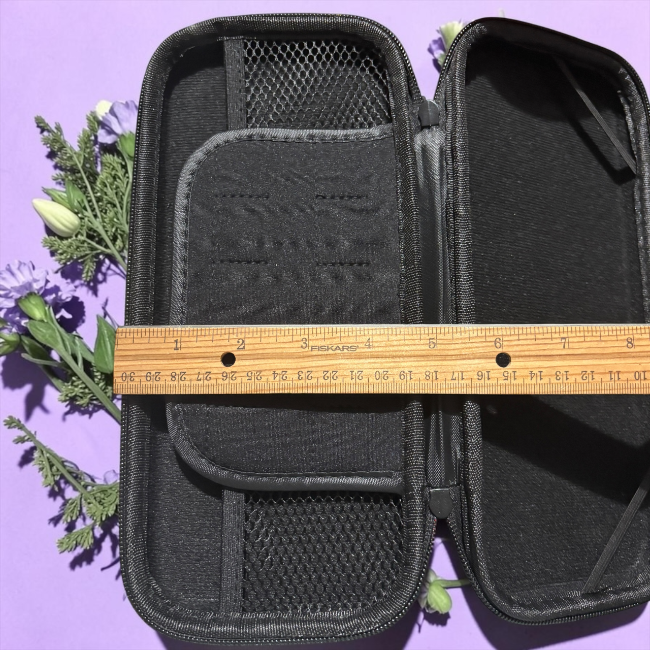 Unbranded Purple Butterfly Hard Shell Game Storage Case Carrying Pouch 4