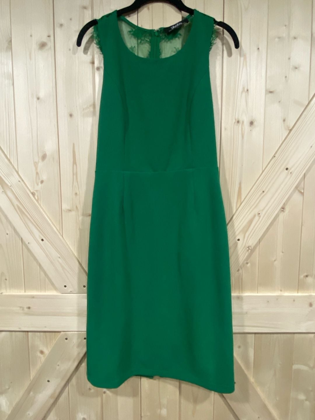 Lulus Green Lace Sheath Dress Size M 2