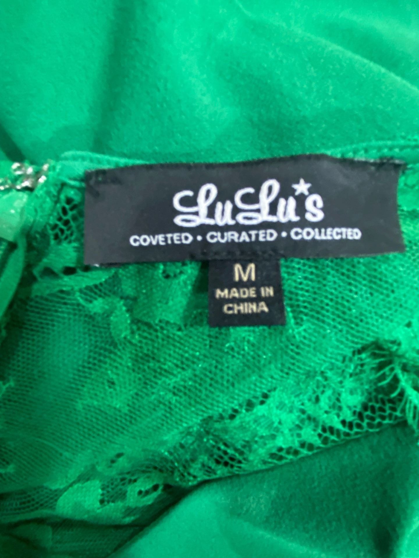 Lulus Green Lace Sheath Dress Size M 8
