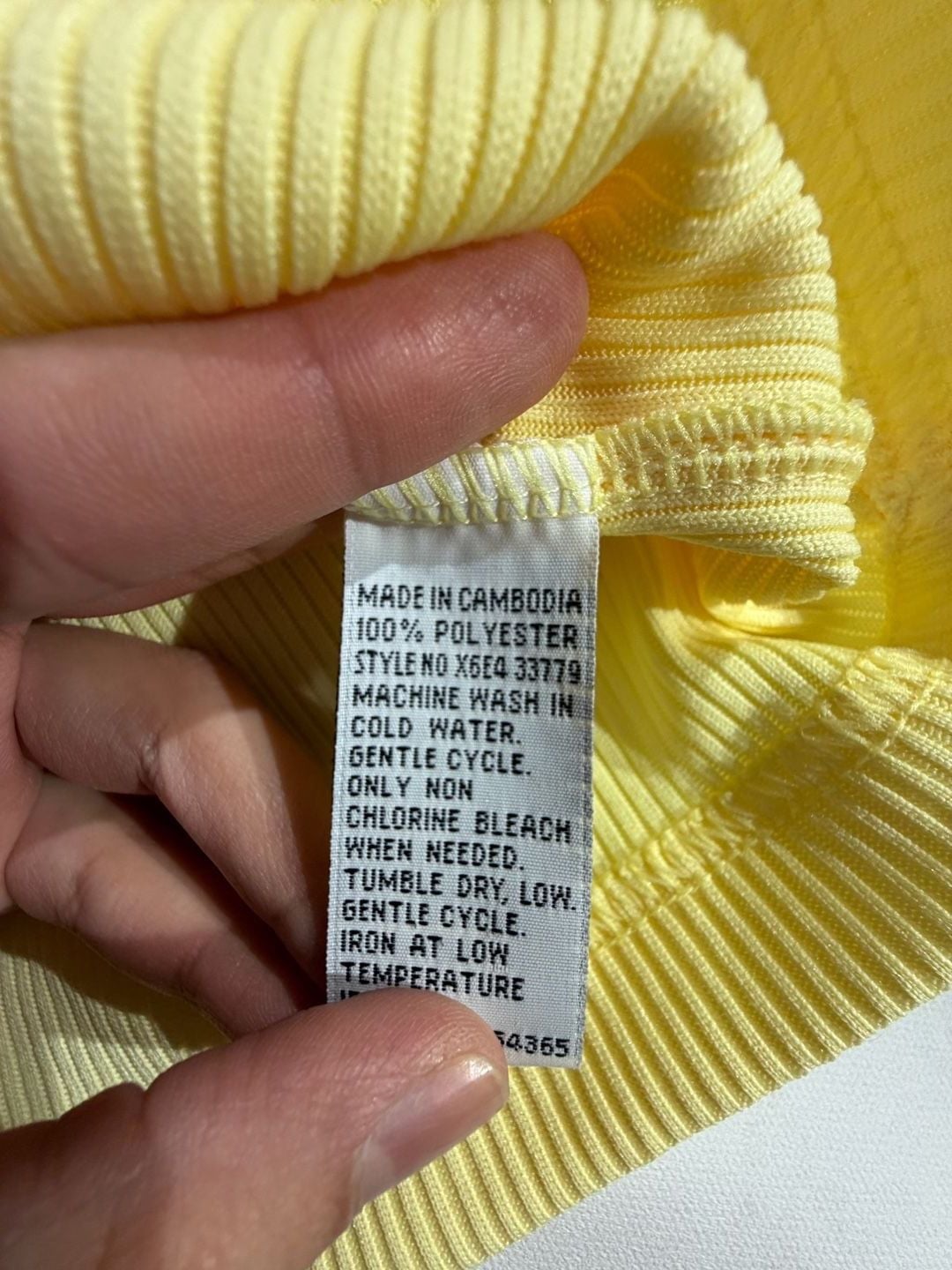 ALIA Yellow Ribbed Sleeveless Knit Tank Top Size 1X 4