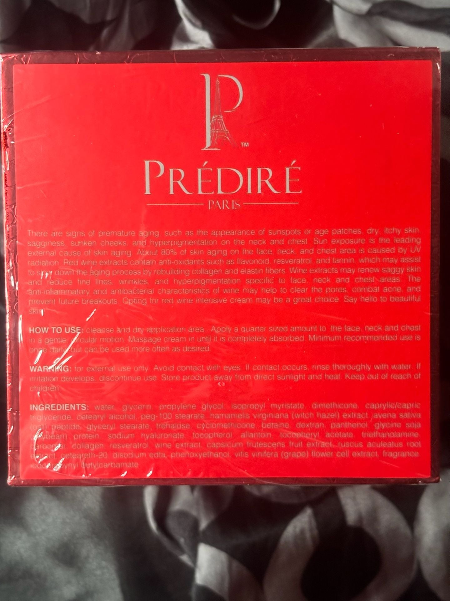 Red Wine Intensive Cream Face, Neck and Chest, 50ml – Prédiré ...NIB 3