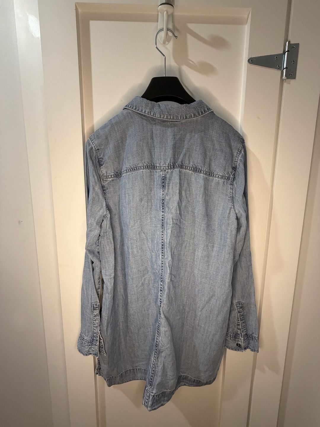 J.Jill Chambray Shirt Dress Size S Blue Denim Tunic 3