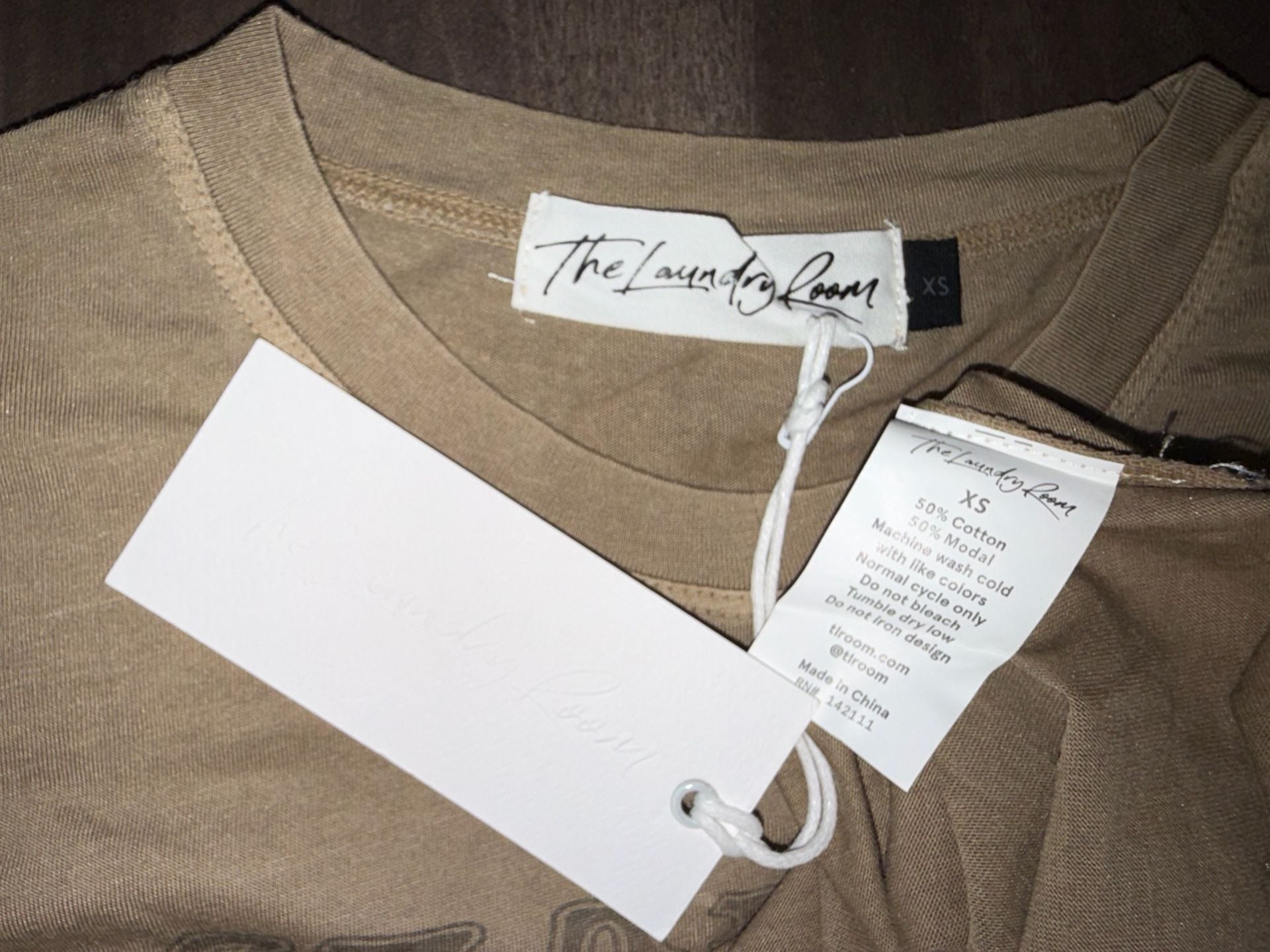 The Laundry Room Sequoia T-Shirt Size XS Brown Graphic Cotton Modal 6