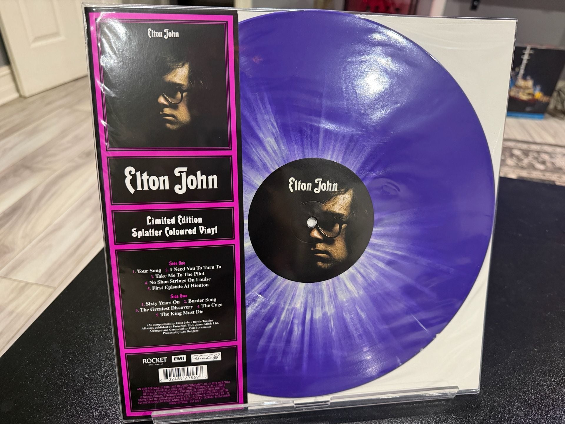 Elton John Self-Titled Limited Edition Splatter Coloured Vinyl LP 1