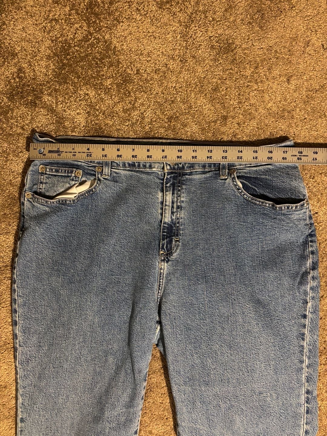 St. John's Bay Stretch Bootcut Jeans Womens 18W Medium Wash Denim Plus Size 6