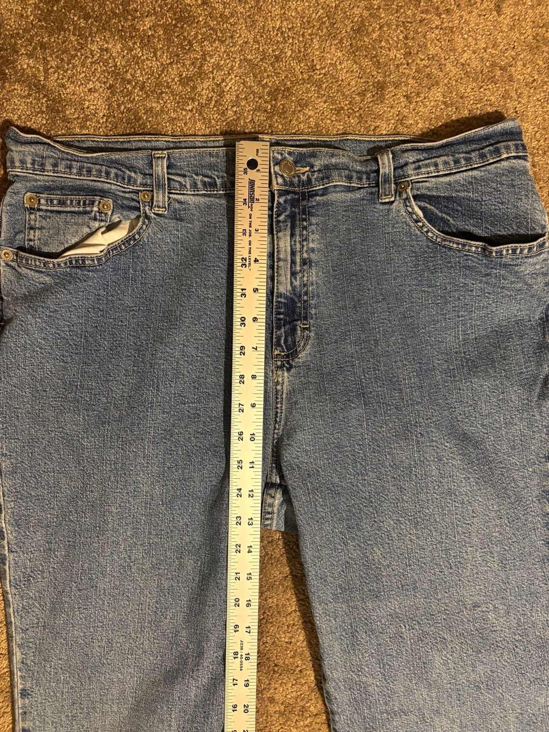 St. John's Bay Stretch Bootcut Jeans Womens 18W Medium Wash Denim Plus Size 7