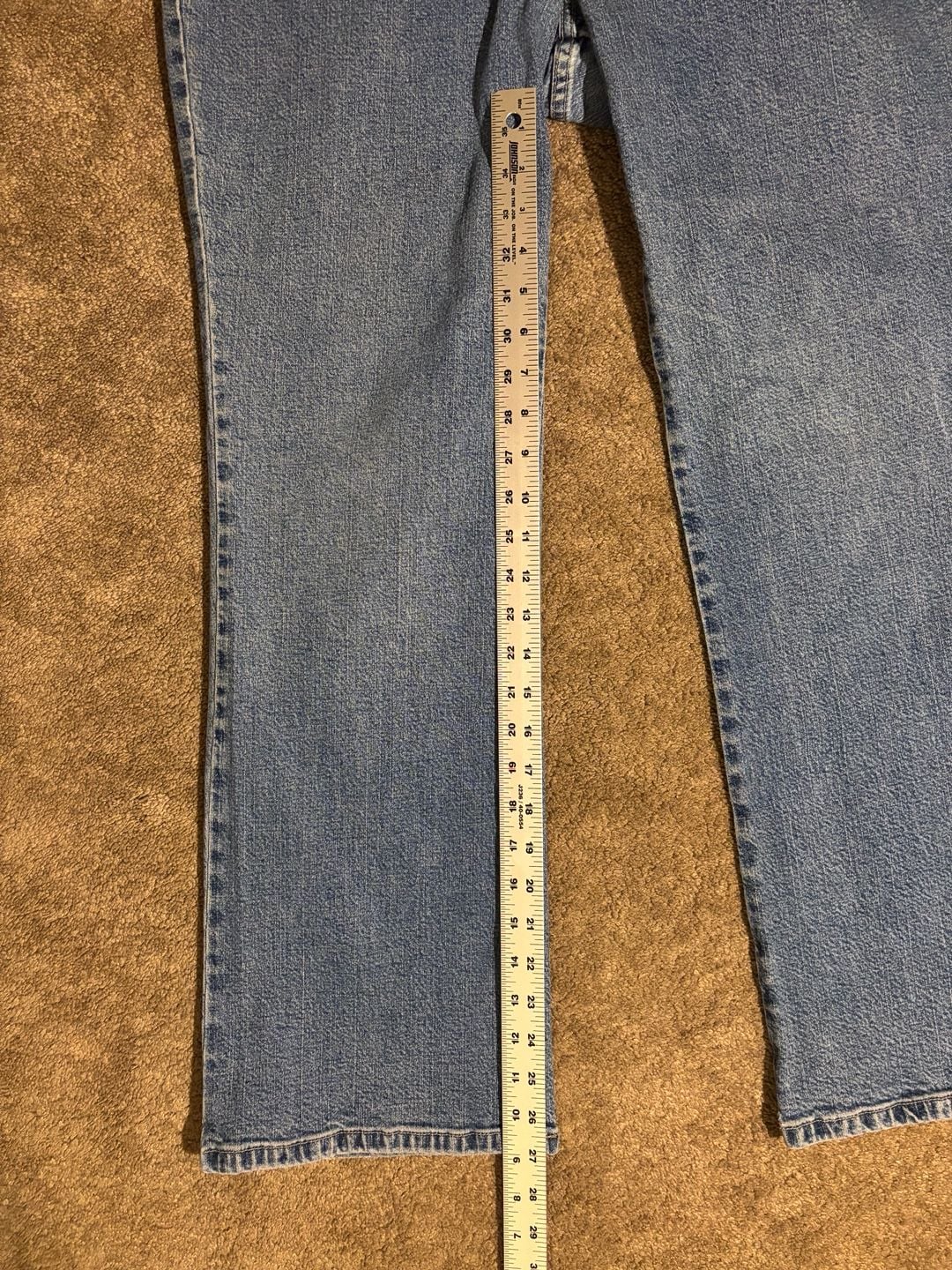 St. John's Bay Stretch Bootcut Jeans Womens 18W Medium Wash Denim Plus Size 8