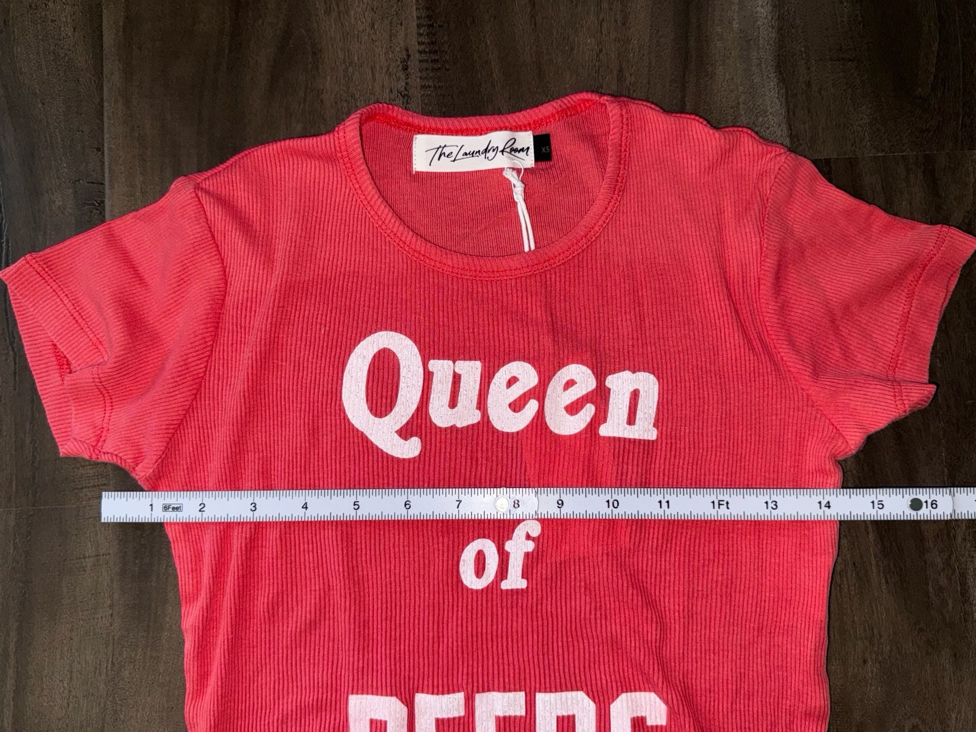 The Laundry Room Queen Of Beers Graphic Tee Red 4