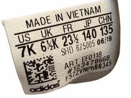 Adidas Sneakers Size 7 Kids White 7