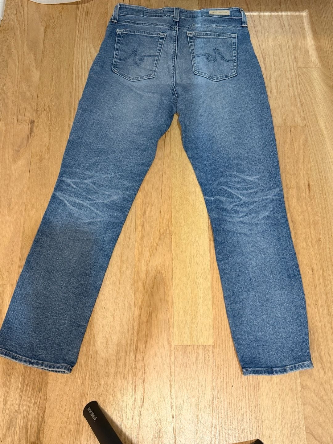AG Jeans Prima High-Rise Slim Straight Size 27 Blue Denim 3