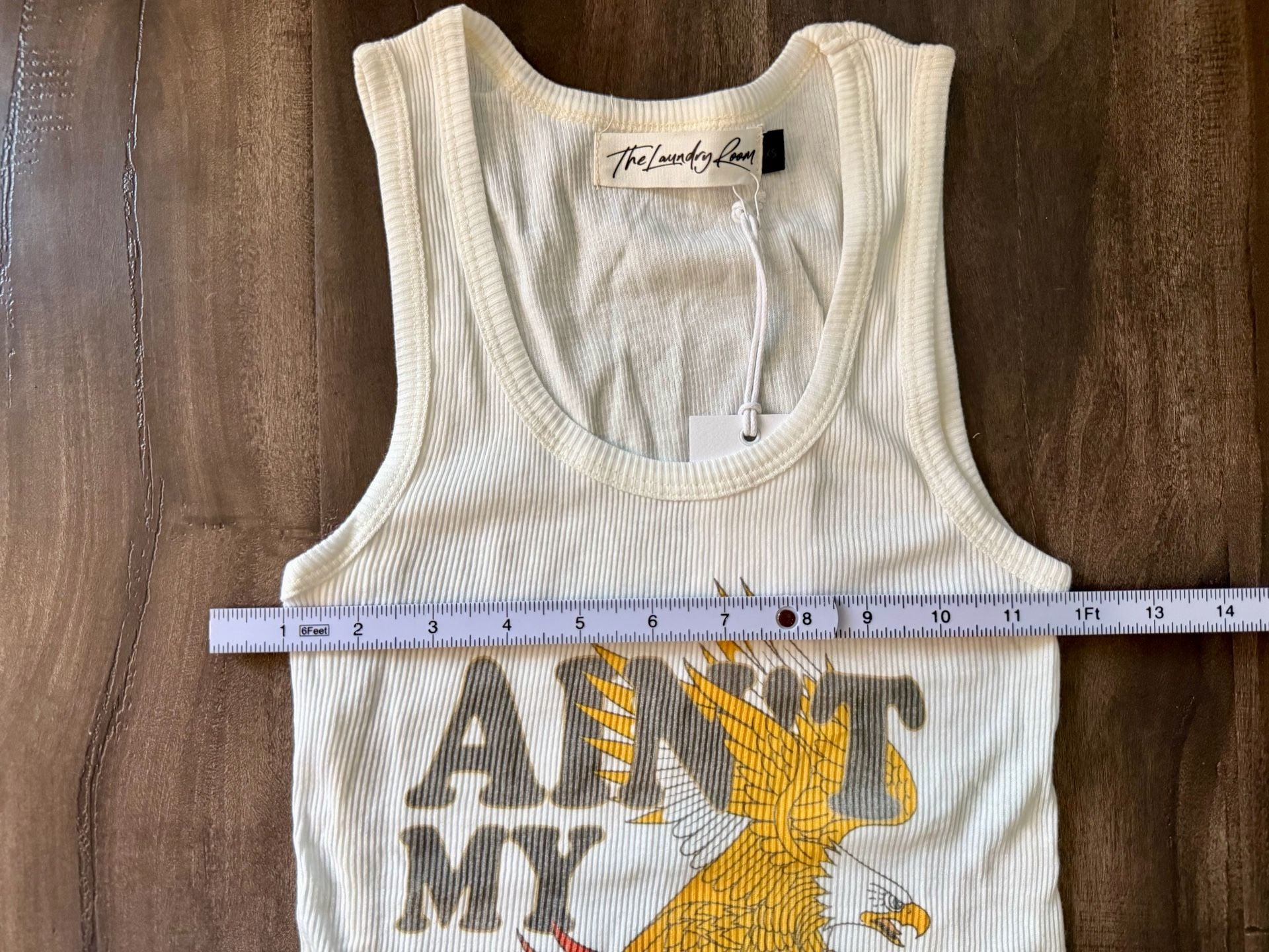 The Laundry Room Ain't My First Rodeo Graphic Ribbed Tank Top 4