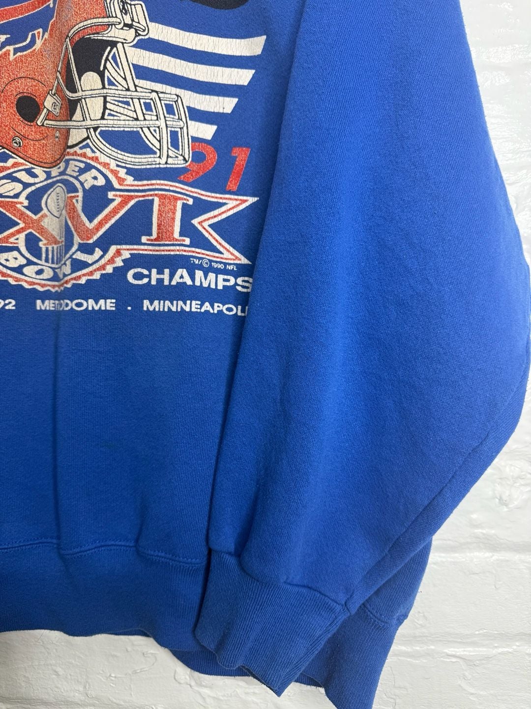 Jerzees Vintage Buffalo Bills Super Bowl XXVI Sweatshirt Size XL 3