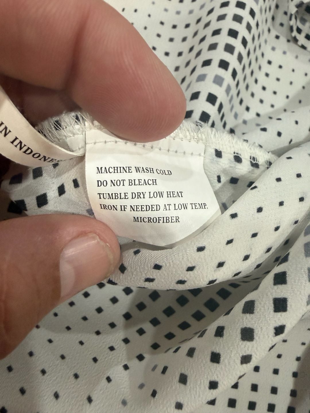 Bassiri Limited Collection Button-Up Shirt Size XXL Black White Geometric 5