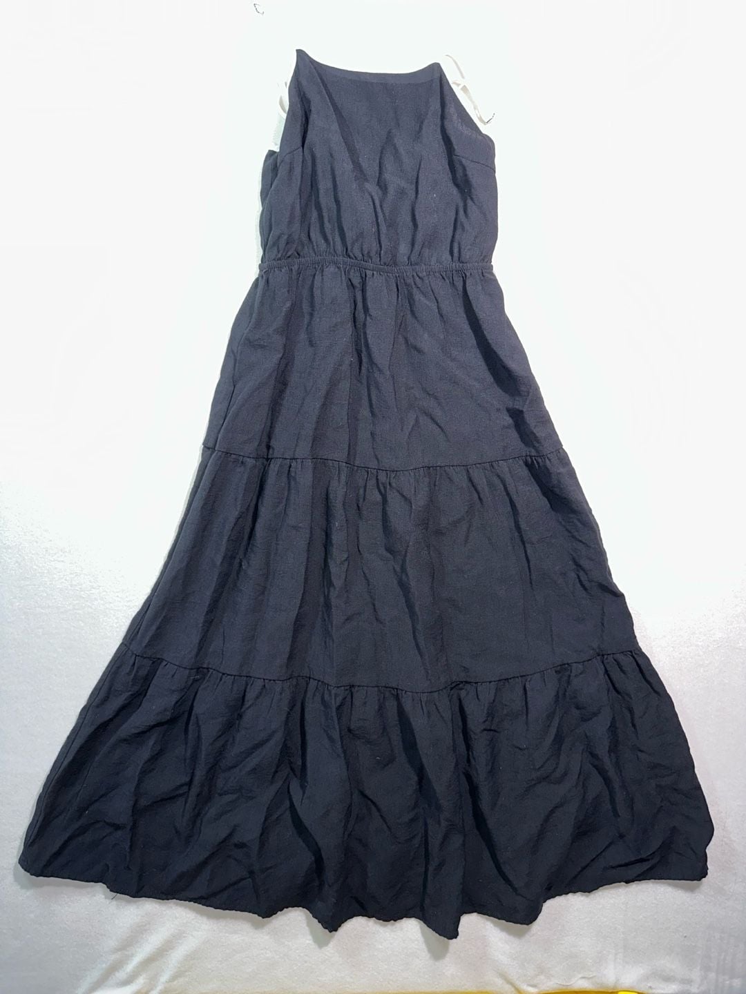 Black Tiered Midi Dress 2