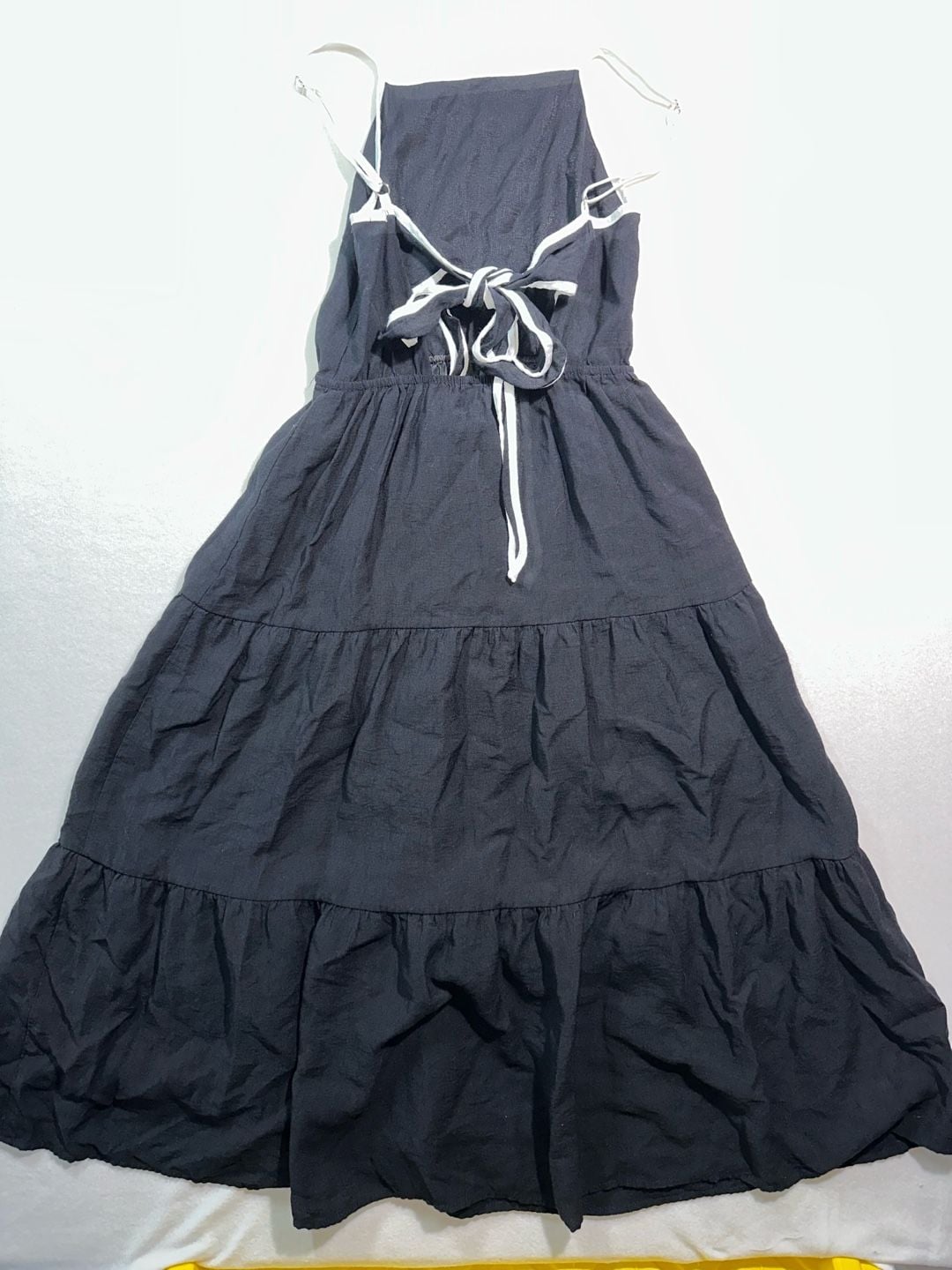Black Tiered Midi Dress 3
