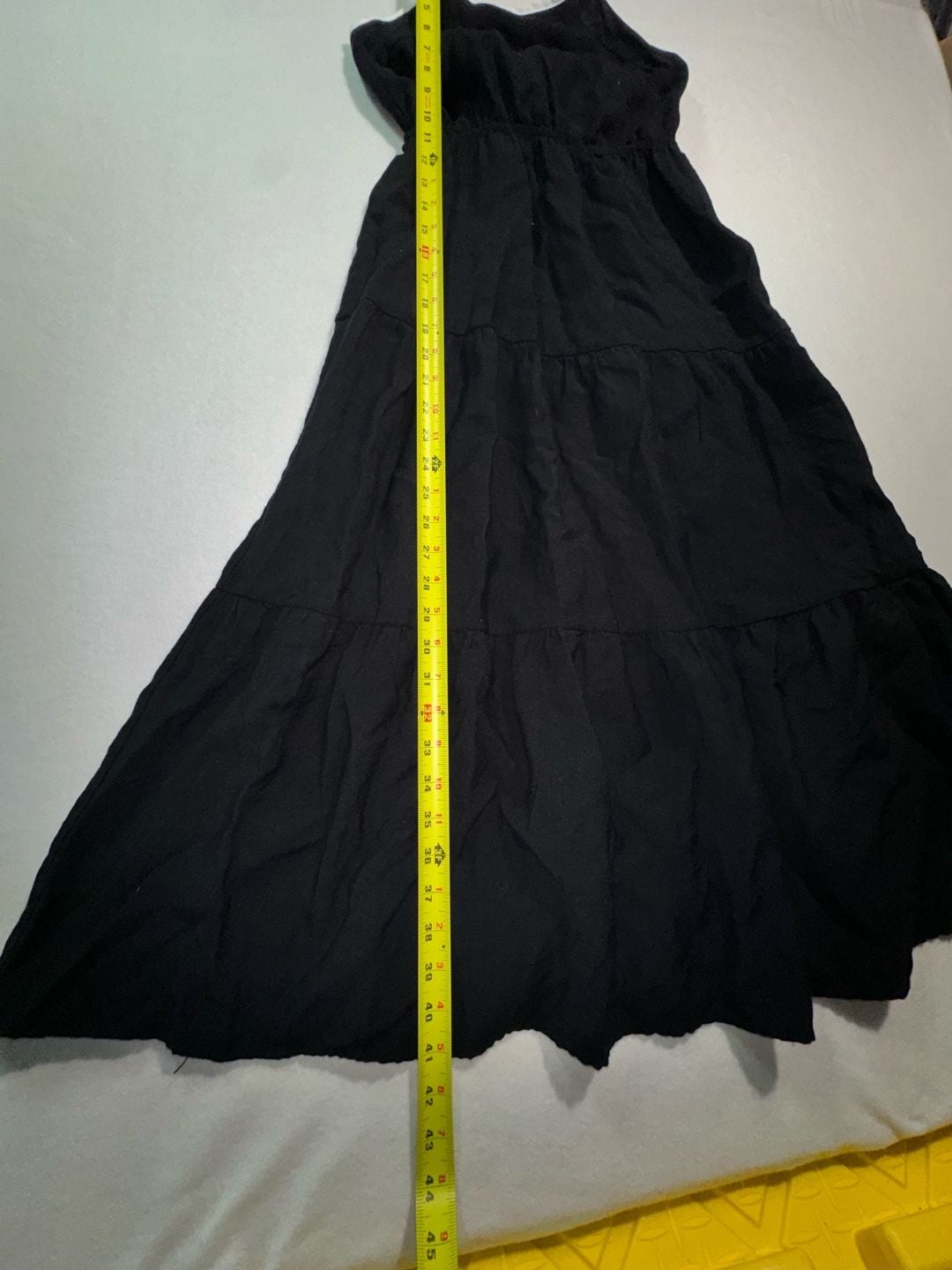 Black Tiered Midi Dress 6