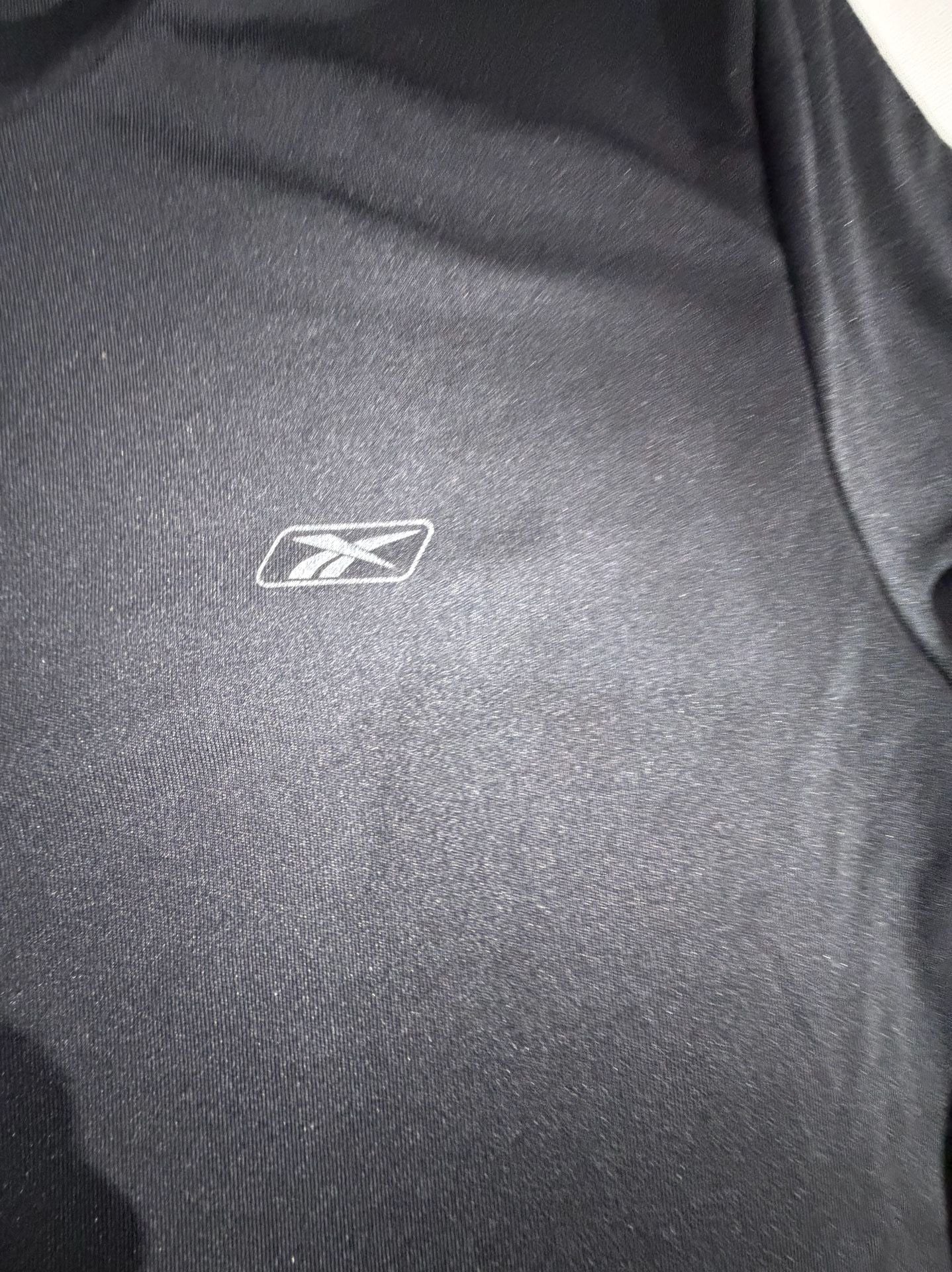 Reebok Black Short Sleeve Athletic Performance Shirt Size L 3