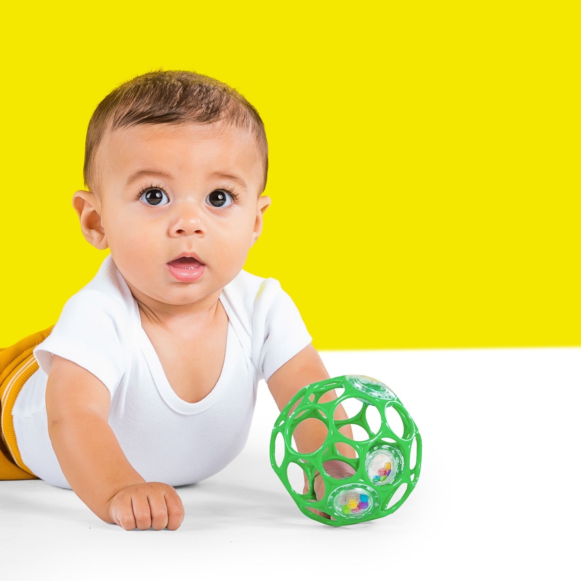 Bright Starts Baby Oball Easy Grasp Rattle Ball Sensory Toy 5