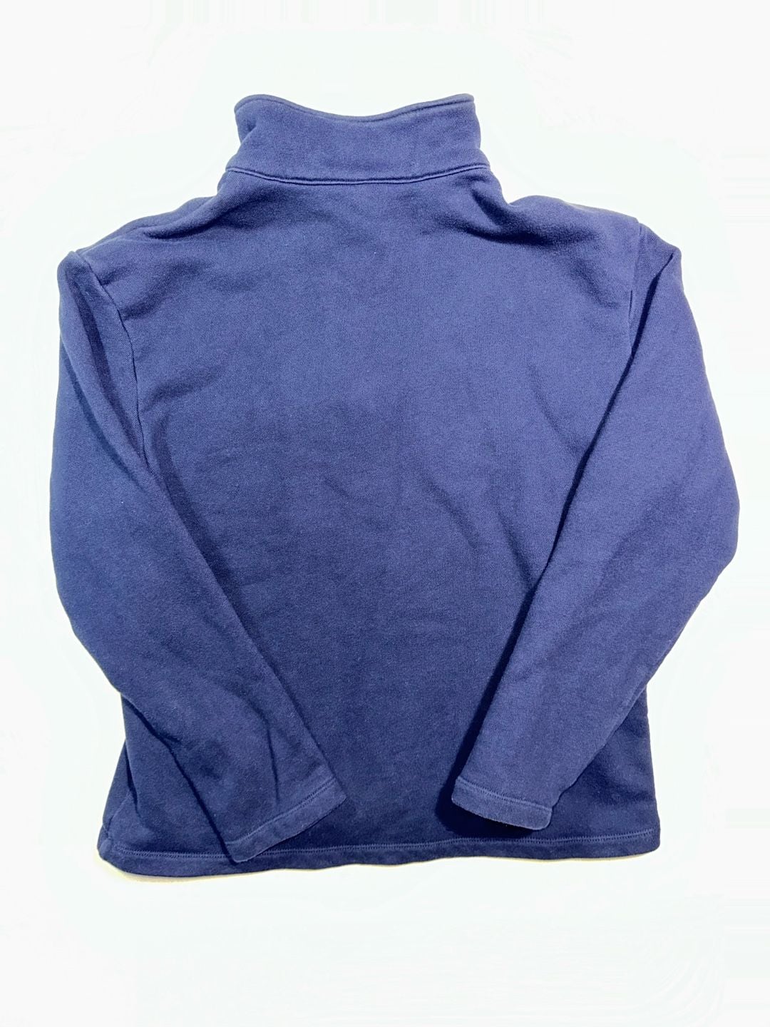 H&M Quarter Zip Pullover Navy Blue Pocket Sweatshirt 3