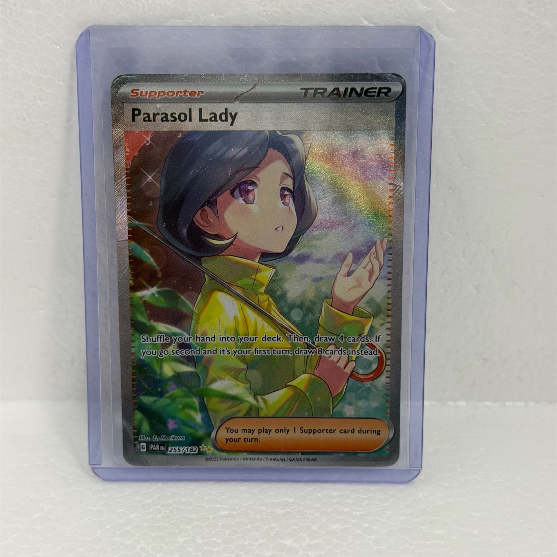 Pokemon Parasol Lady 255/182 Special Illustration Rare Trainer Card 1
