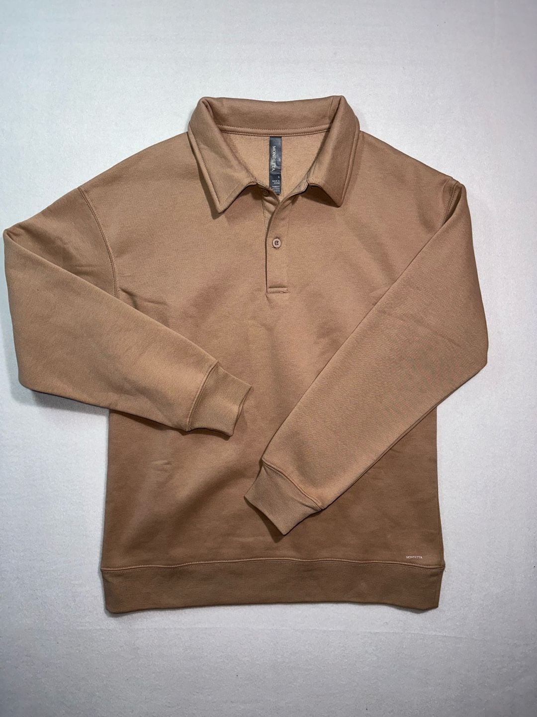 Mondetta Polo Sweatshirt Size S Brown 2