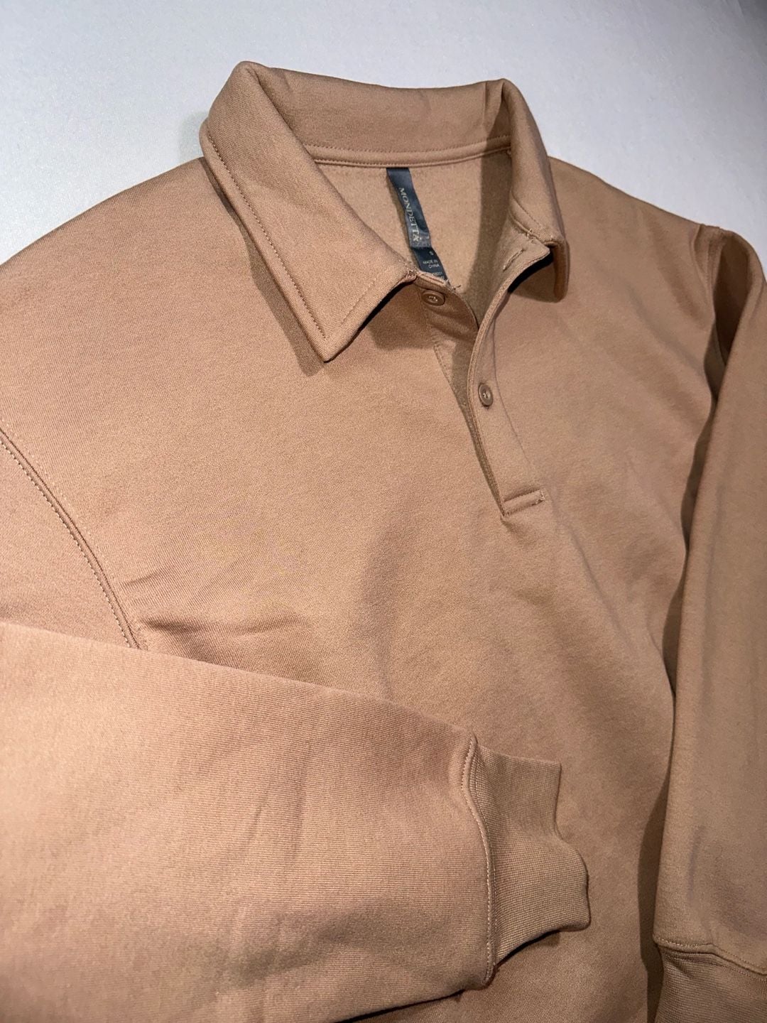 Mondetta Polo Sweatshirt Size S Brown 3
