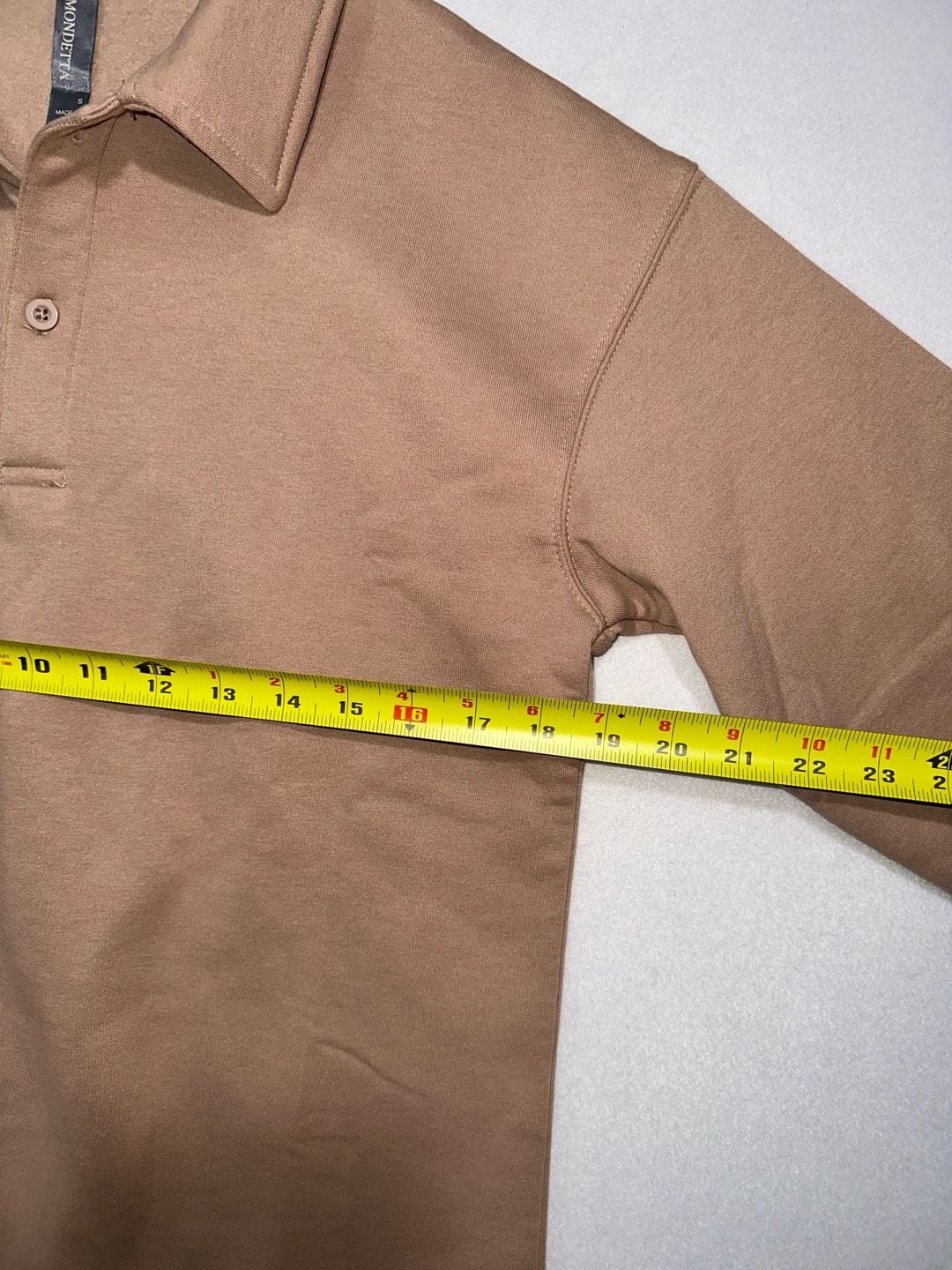 Mondetta Polo Sweatshirt Size S Brown 11