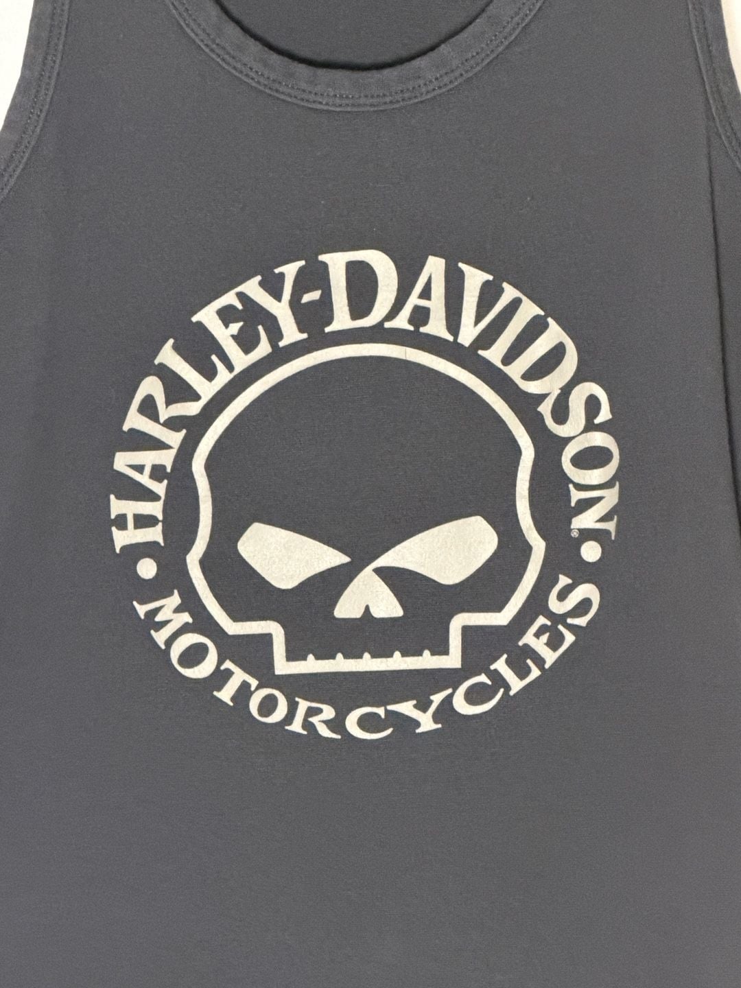 Harley-Davidson Tank Top Size Small Black Skull Motorcycles Graphic 3