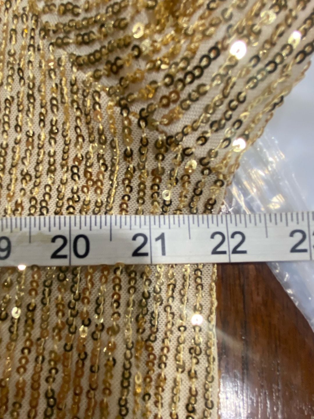 Vince Camuto Sequin Dress Size XL Gold Short Sleeve Cocktail Party 9