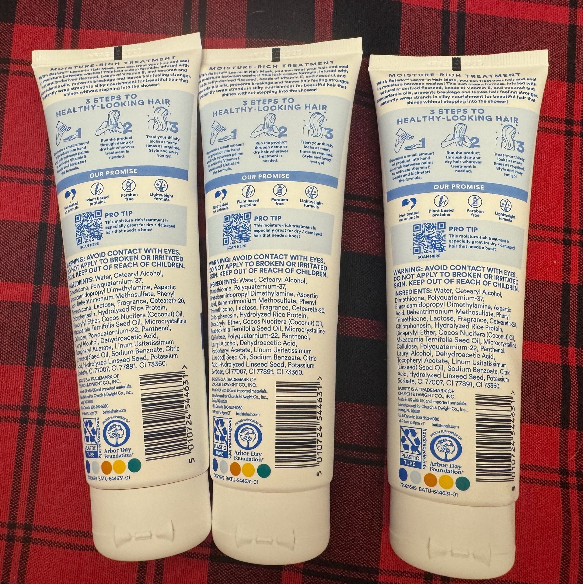 Batiste Leave-In Hair Mask 4.3 oz Lot of 3 2