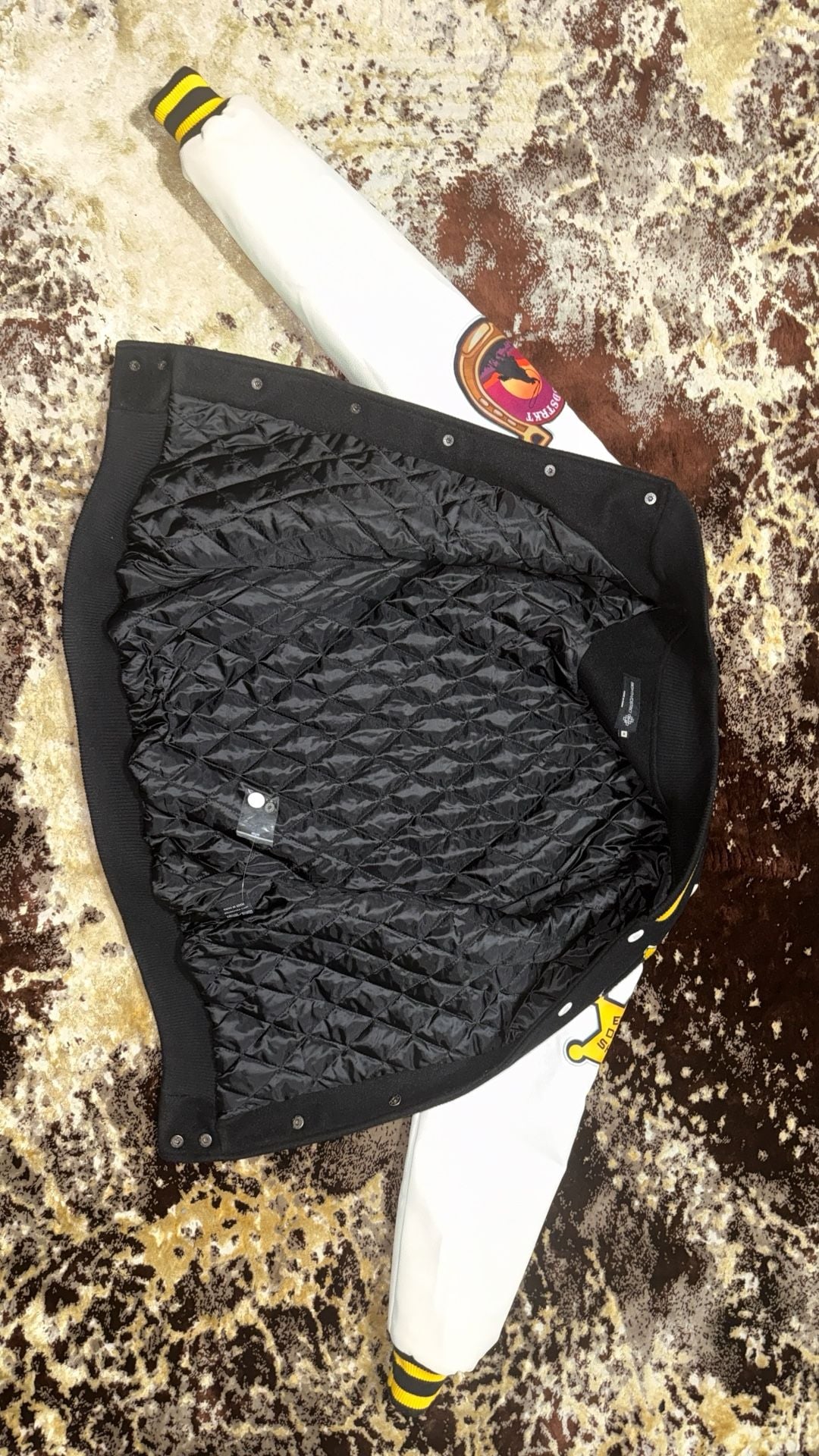 8bdstrkt Cactus Varsity Jacket Black White 4