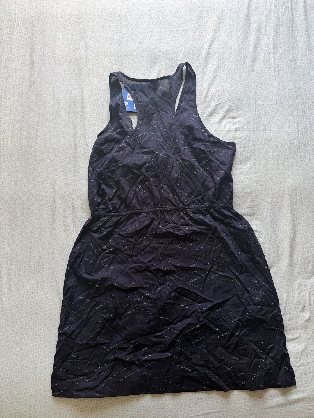NWT Patagonia Kamala Dress Womens 14 Black Geometric 100% Organic Cotton  7