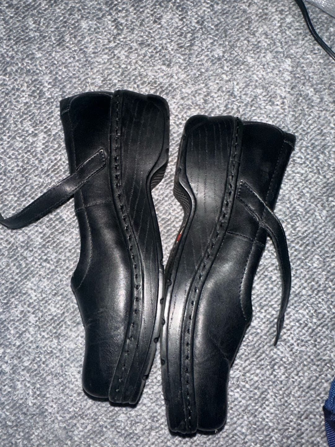 Klogs USA Black Leather Mary Jane Shoes Size 8 3