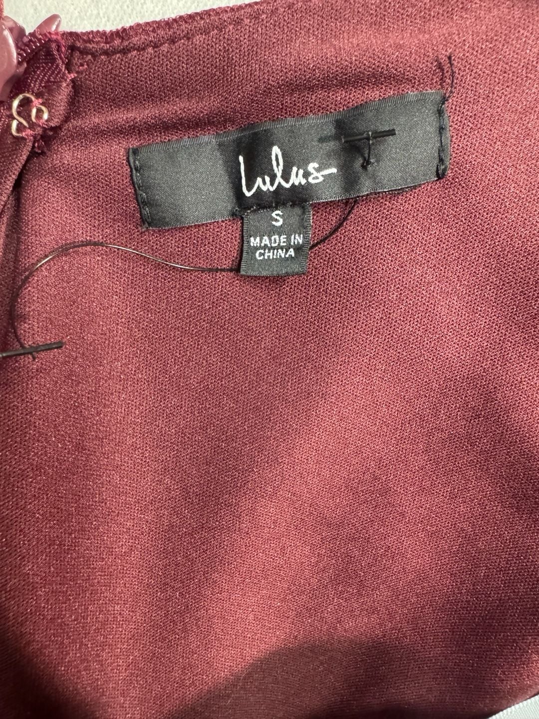 Lulus Tiered Tulle Dress Size S Burgundy Gold Dot Mini Dress 4