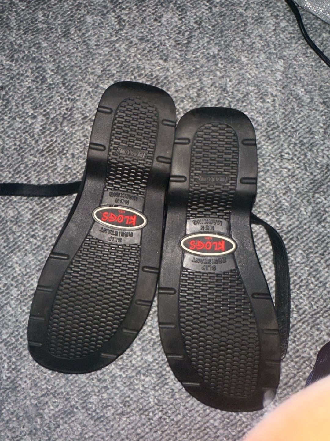 Klogs USA Black Leather Mary Jane Shoes Size 8 4