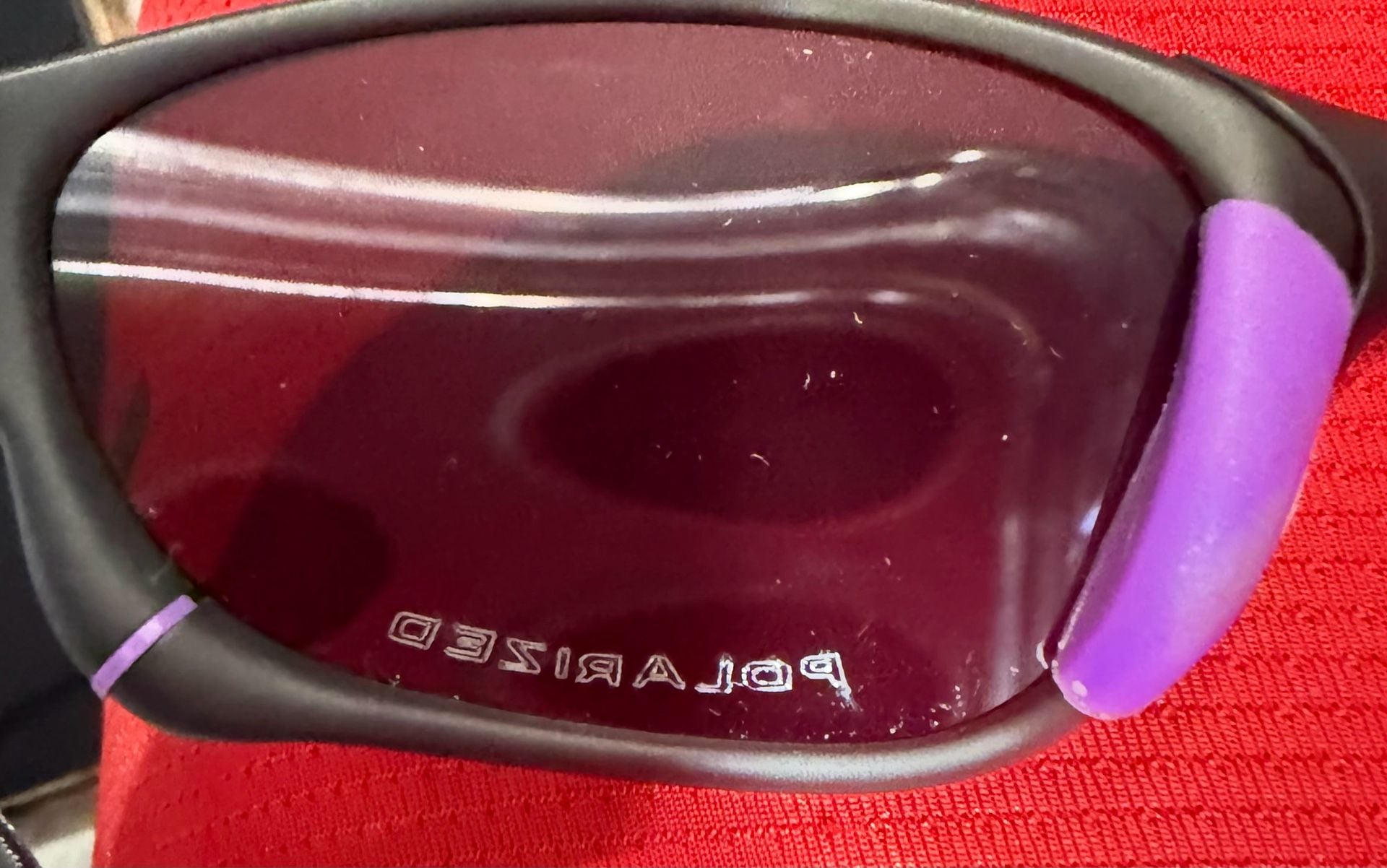 Oakley Hatchet Sunglasses 56-22 Black Purple Vintage 90s with Case 7