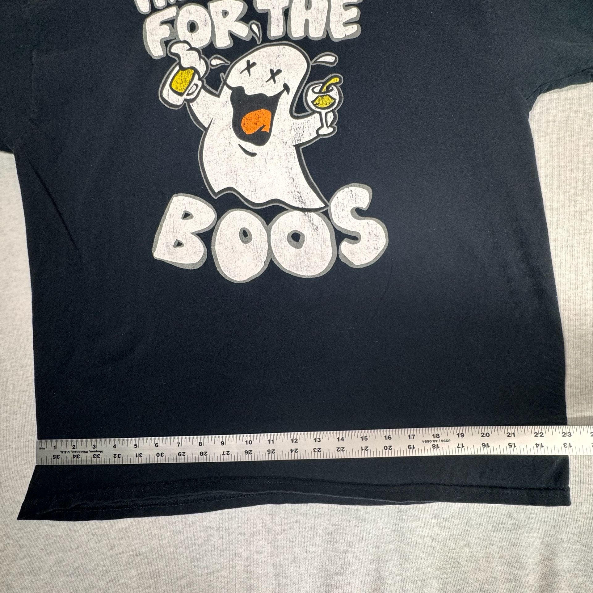 Hybrid Apparel I'm Just Here For The Boos Halloween T-Shirt XL Black 3