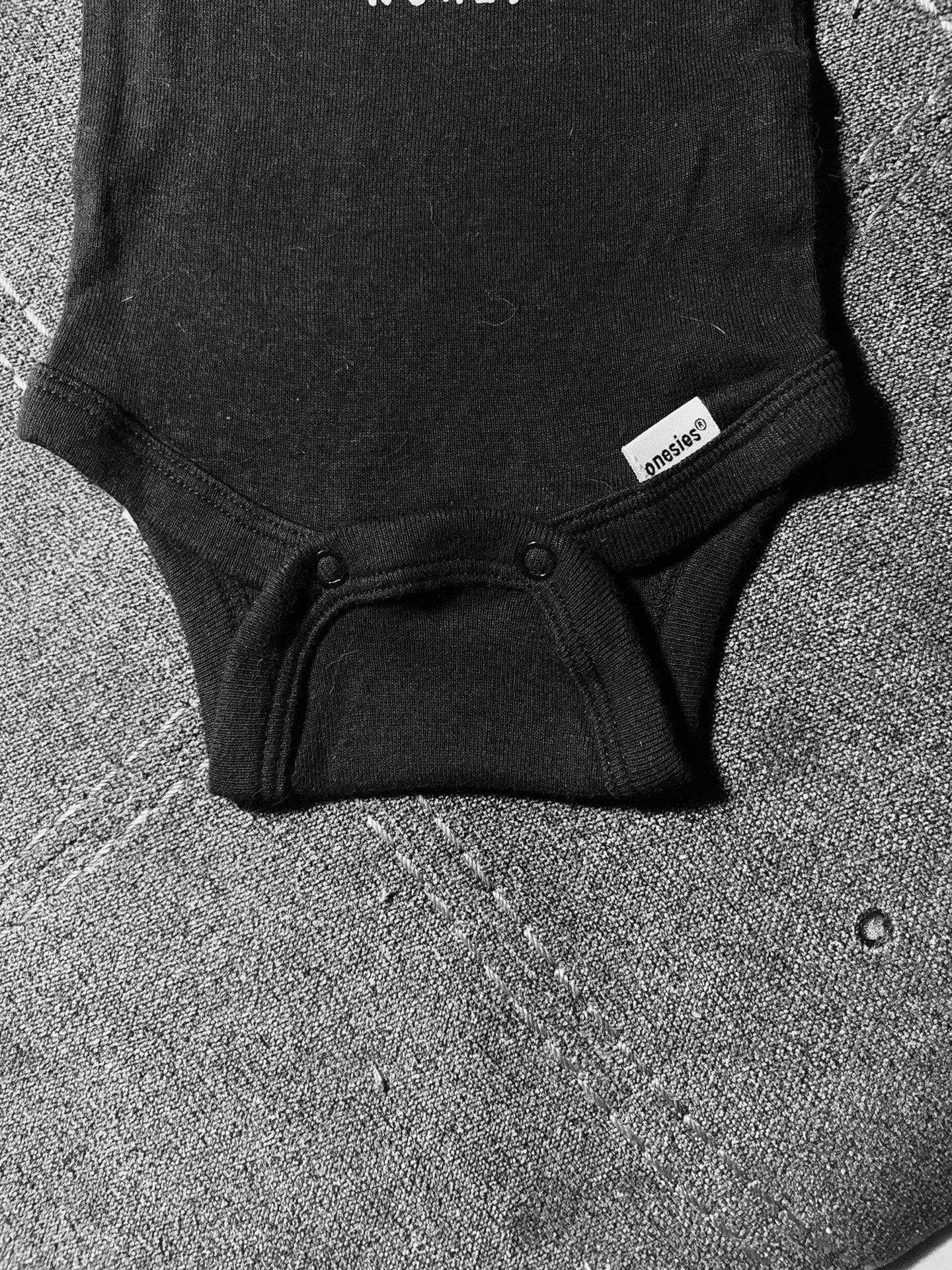 Gerber Onesies Baby Boy Short Sleeve Bodysuits Black Newborn 7