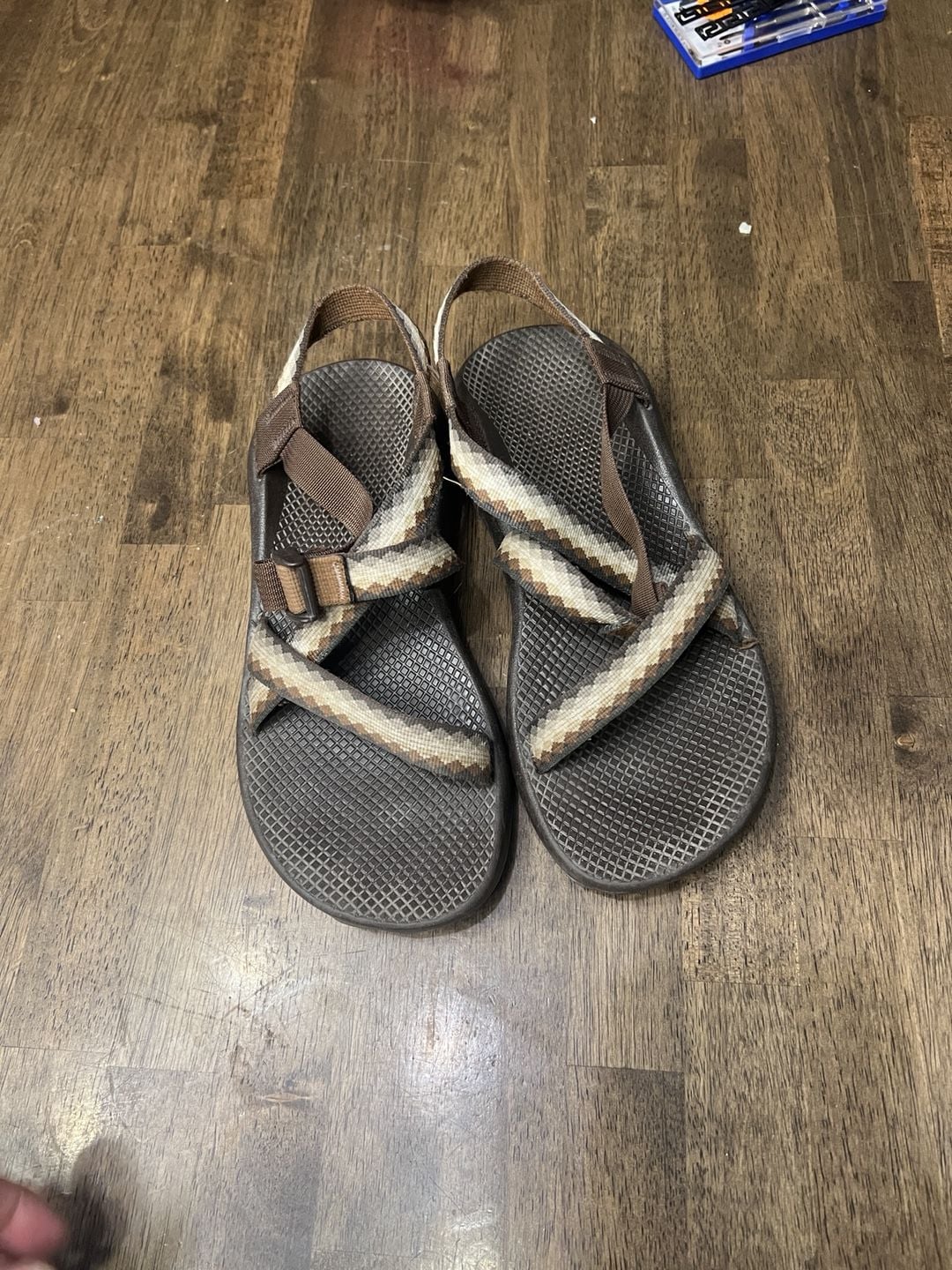 Chaco Z/Cloud 2 Sandals Size W10 Brown Geometric Pattern Straps 3