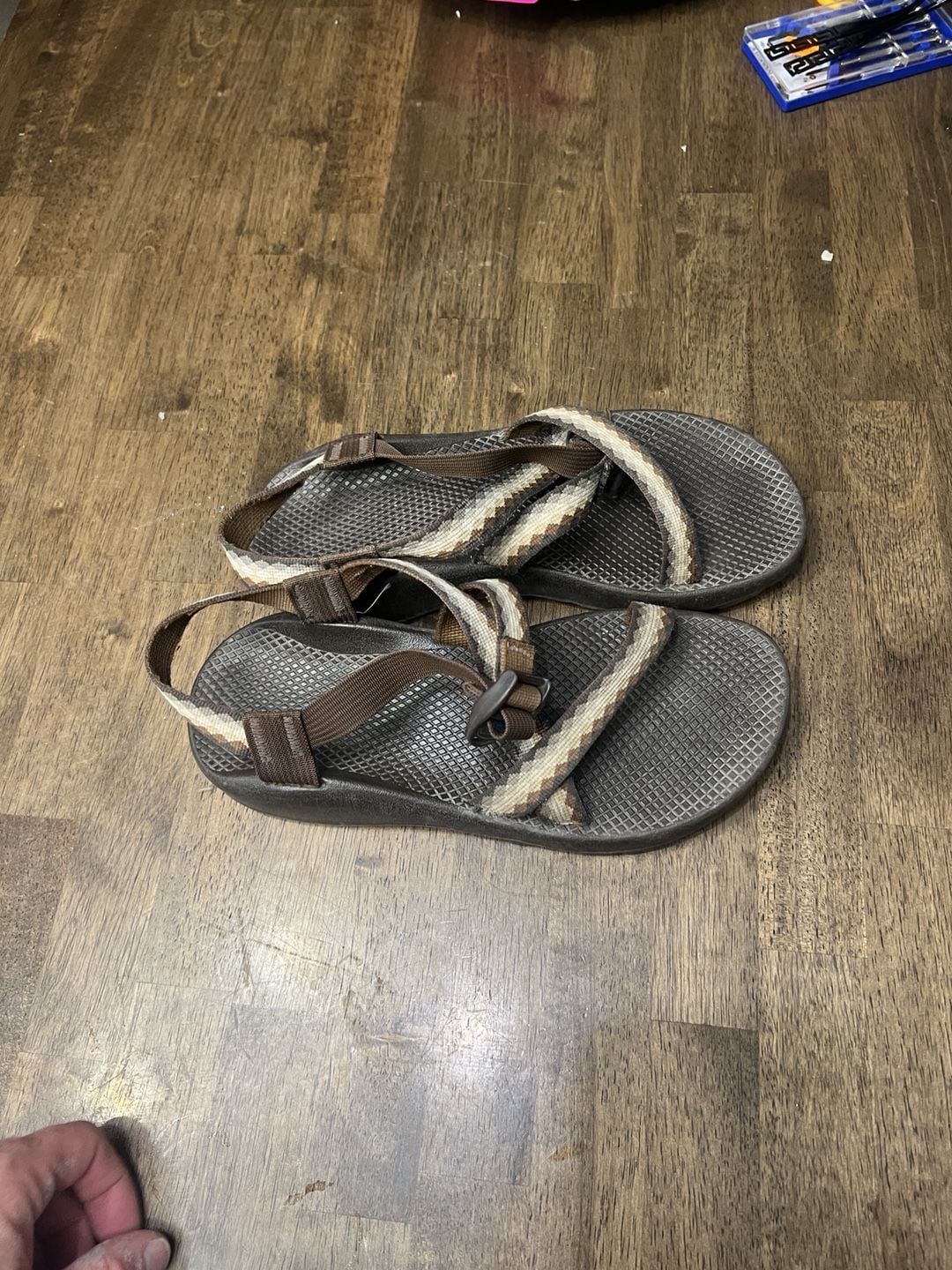 Chaco Z/Cloud 2 Sandals Size W10 Brown Geometric Pattern Straps 4