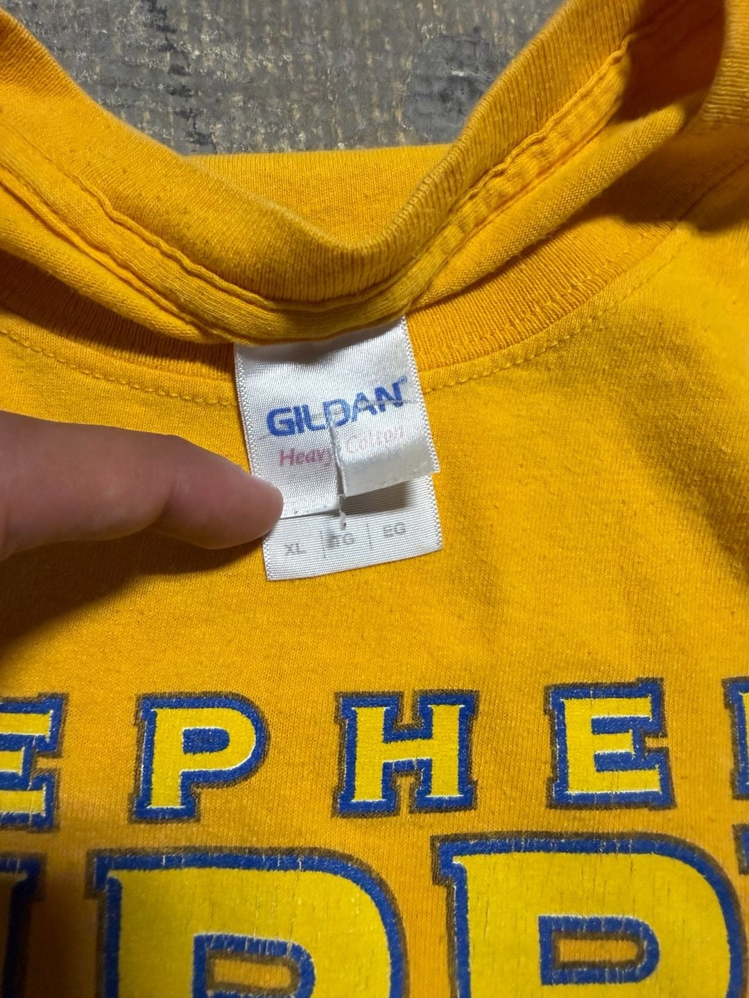 Gildan Stephen Curry MVP T-Shirt Size XL Yellow Golden State Warriors 4