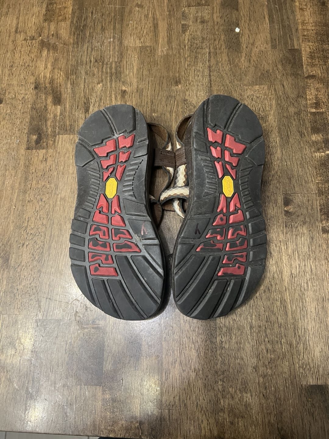 Chaco Z/Cloud 2 Sandals Size W10 Brown Geometric Pattern Straps 7