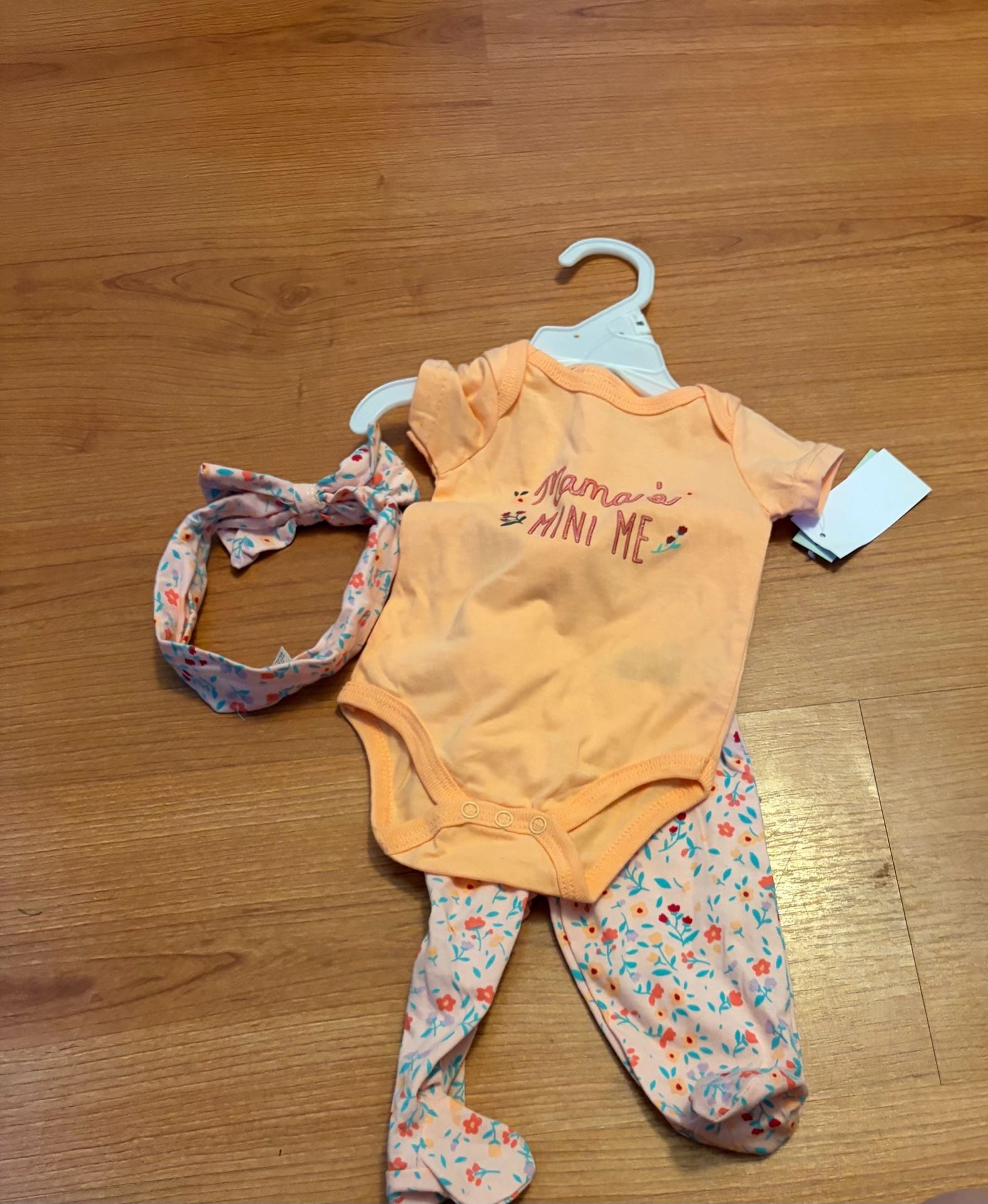 Wanderling Mama's Mini Me 3-Piece Outfit Set Size NB Pink 2