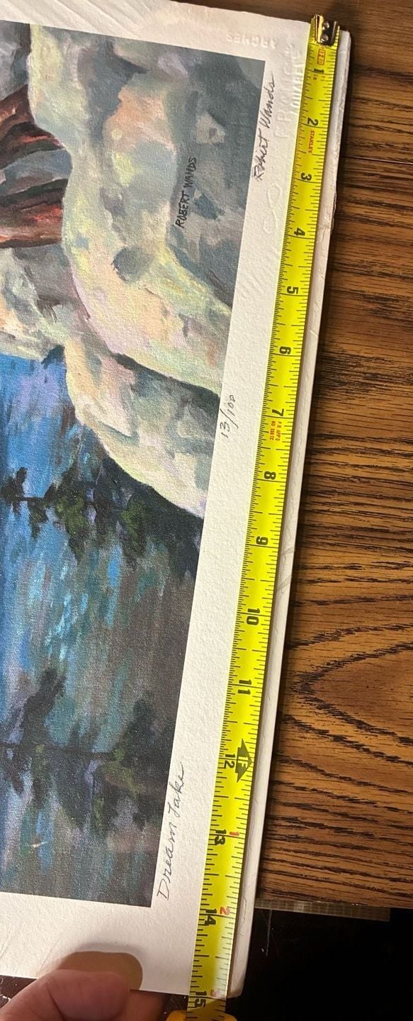 Robert Wands Dream Lake Mountain Landscape Art Print Numbered 8