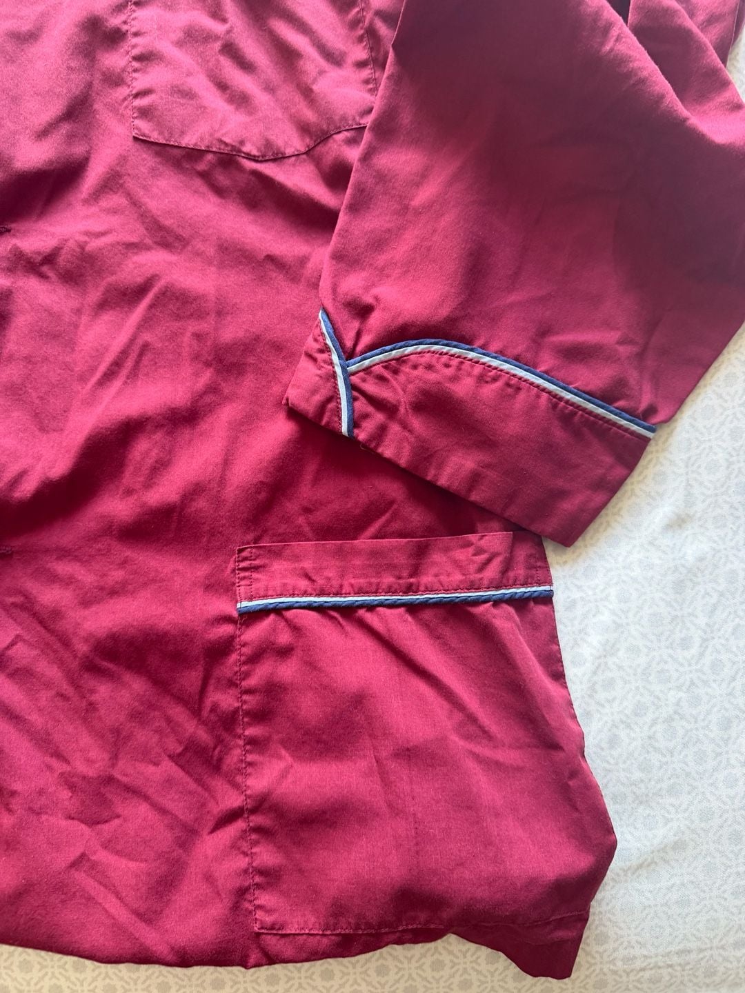 Vintage Christian Dior Pajama Set Maroon 3