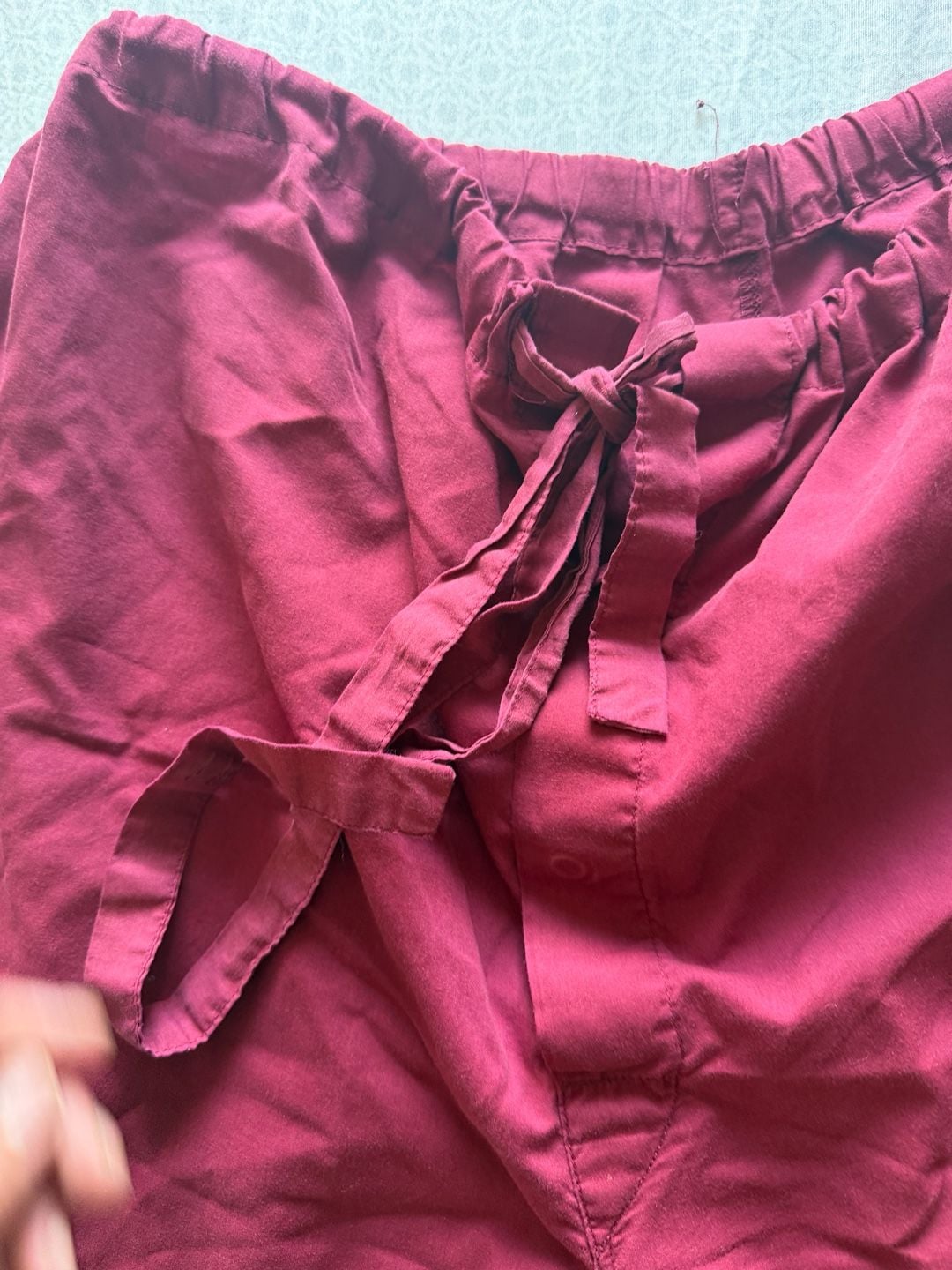 Vintage Christian Dior Pajama Set Maroon 8