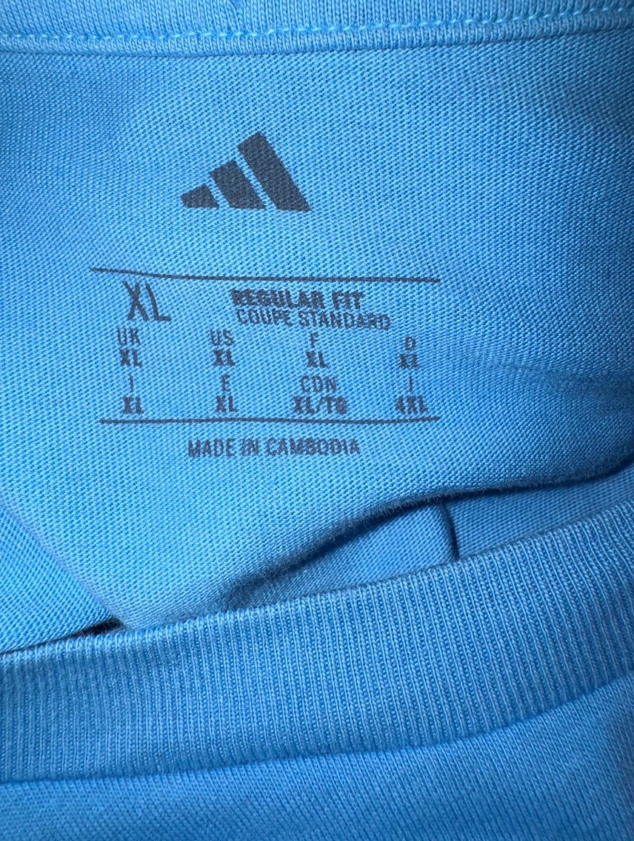 Adidas Messi 10 T-Shirt Size XL Blue Pink Graphic Soccer Inter Miami 3