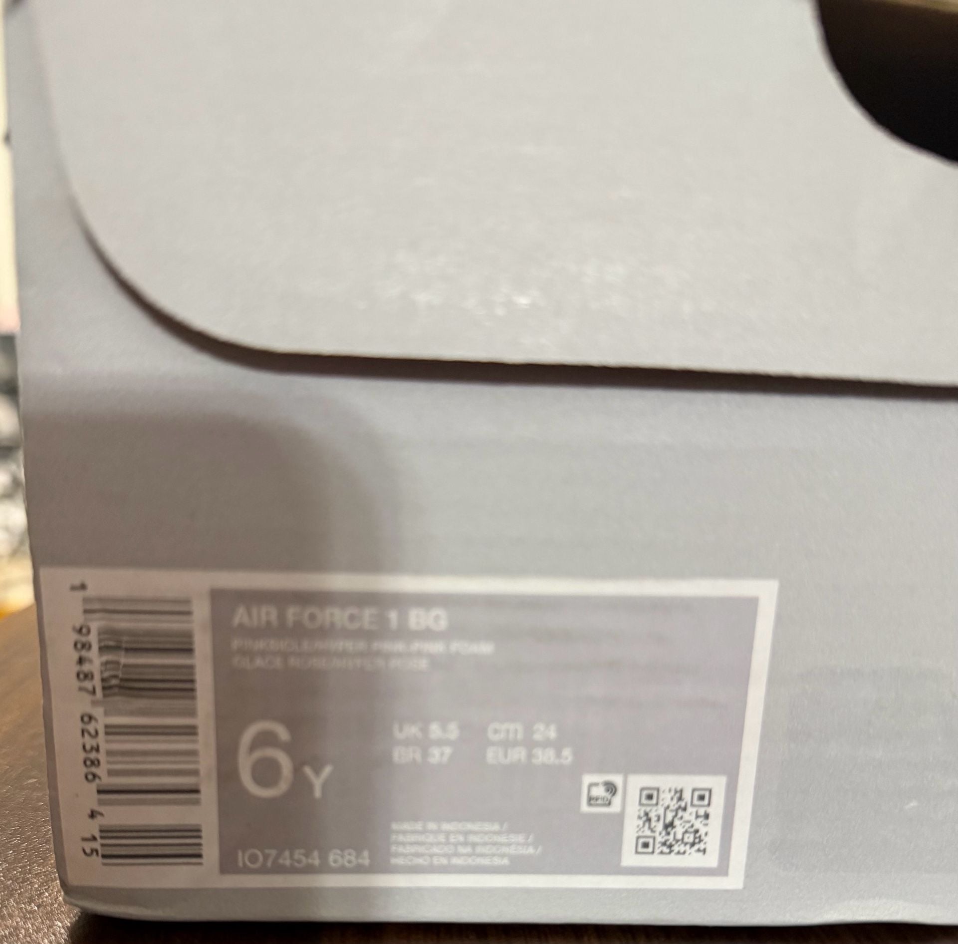 Nike Air Force 1 BG Size 6Y Pink Foam 7